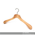 18" Luxury Fir Bigger Shoulder Wooden Jacket Hangers with Wooden Bar